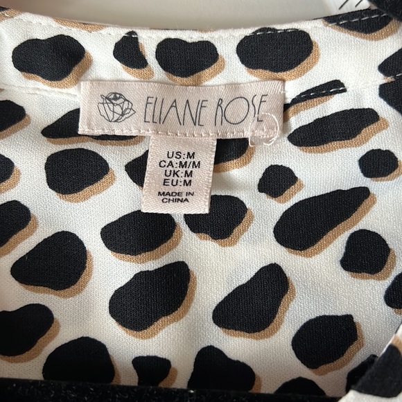 Button Down Animal Print Blouse - Picture 4 of 5